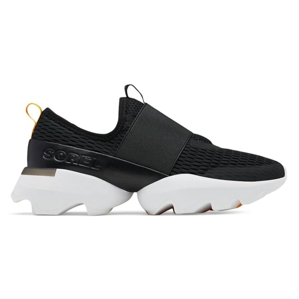 Sorel Black and White Slip-On Athletic Sneakers